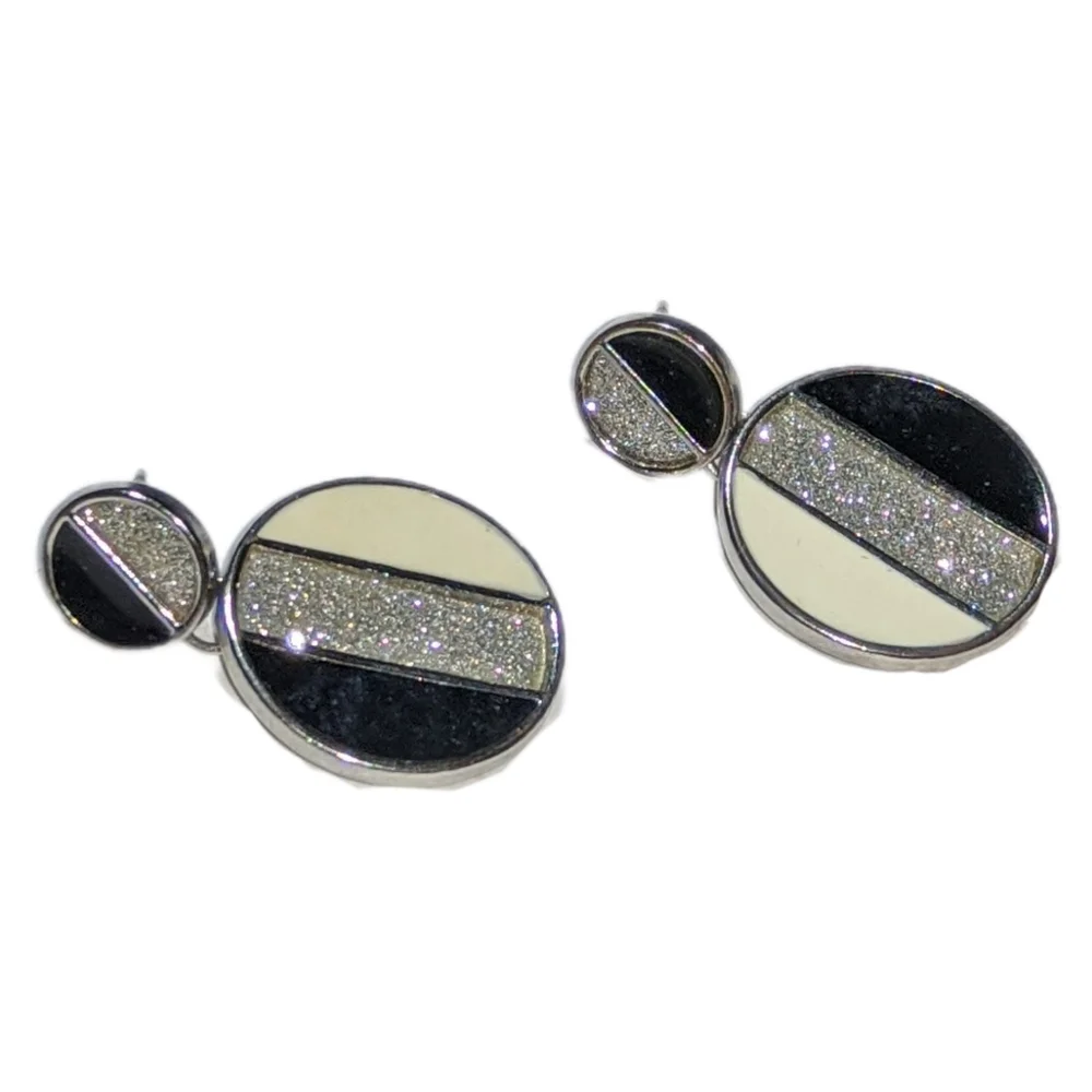 Tricolor Pierced Fashion Earrings